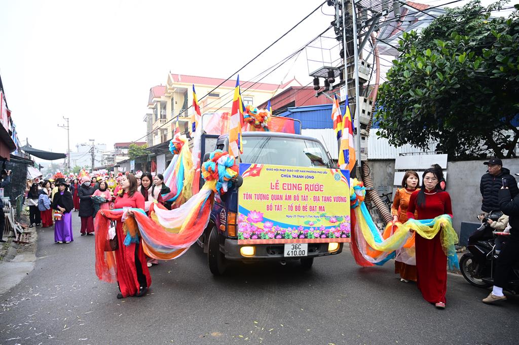 Hải Phòng: Lễ cung rước tôn tượng chư Bồ Tát và chư Tổ về chùa Thanh Long (Lệ Tảo)插图45