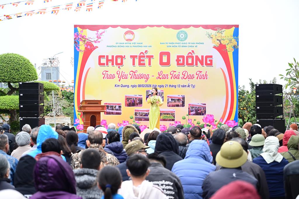 Hải Phòng: Ấm áp, nhộn nhịp phiên “Chợ Tết 0 đồng” tại chùa Kim Quang (Lũng Đông)插图39