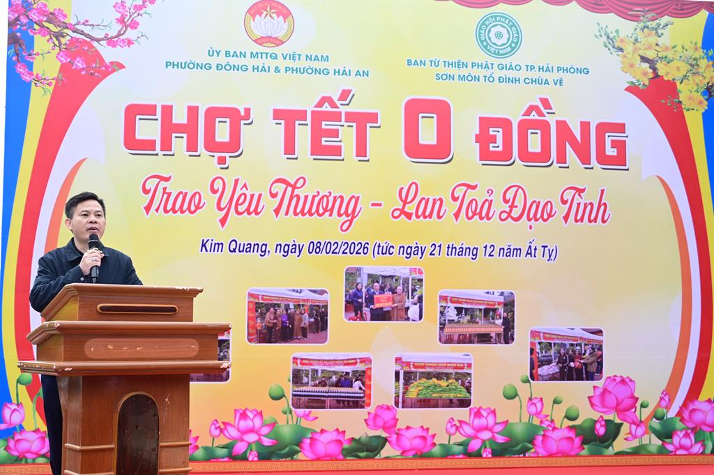 Hải Phòng: Ấm áp, nhộn nhịp phiên “Chợ Tết 0 đồng” tại chùa Kim Quang (Lũng Đông)插图6