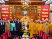 Bí thư Thành ủy Nguyễn Duy Ngọc thăm và chúc Tết Trung ương Giáo hội Phật giáo Việt Nam