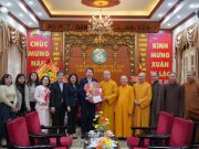 Hà Nội: Lãnh đạo phường Cửa Nam chúc Tết chư Tôn đức GHPGVN tại chùa Quán Sứ