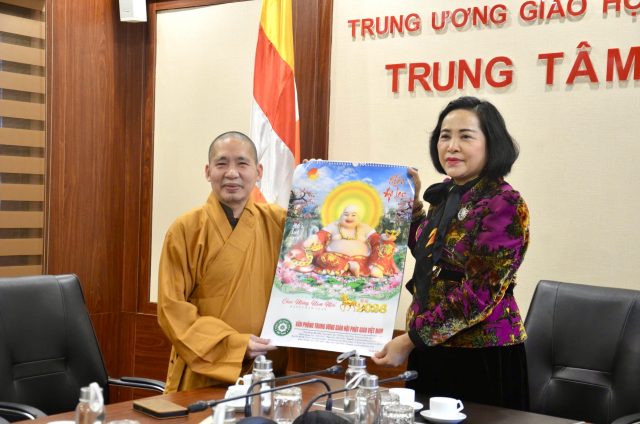 Phó Chủ tịch Quốc hội Nguyễn Thị Thanh thăm và chúc Tết Trung ương Giáo hội Phật giáo Việt Nam插图