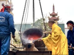 Hà Nội : Lễ Đúc Đại Hồng Chung Chùa Yên Duyên (Đại Bi)