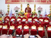 Hưng Yên: Xúc động lễ Khánh thọ trong ánh đạo cho các Phật tử cao niên tại chùa Phúc Diên