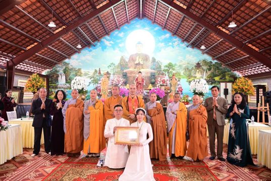 Hải Phòng: Hạnh phúc lễ Hằng thuận đầu xuân Bính Ngọ – 2026 tại chùa Khánh Vân (Quảng Luận)