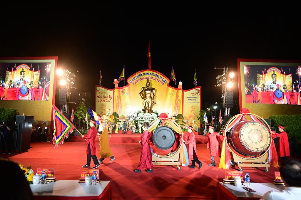 Hải Phòng: Phật giáo phường Lê Chân tham dự Lễ khai mạc lễ hội truyền thống Nữ tướng Lê Chân năm 2026插图59