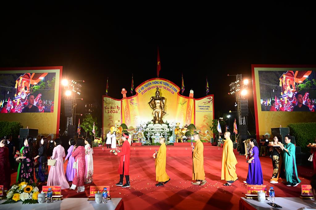 Hải Phòng: Phật giáo phường Lê Chân tham dự Lễ khai mạc lễ hội truyền thống Nữ tướng Lê Chân năm 2026插图63
