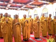 HĐTS GHPGVN cùng các phái đoàn kính viếng tang lễ Trưởng lão Hòa thượng Thích Thanh Dục