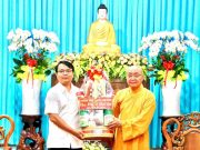 Tỉnh ủy Lâm Đồng thăm, chúc mừng Đại lễ Phật đản BTS GHPGVN tỉnh tại Văn phòng II