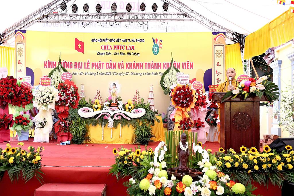 Hải Phòng: Chùa Phúc Lâm tổ chức Đại lễ Phật đản PL.2570 và khánh thành khuôn viên chùa插图46