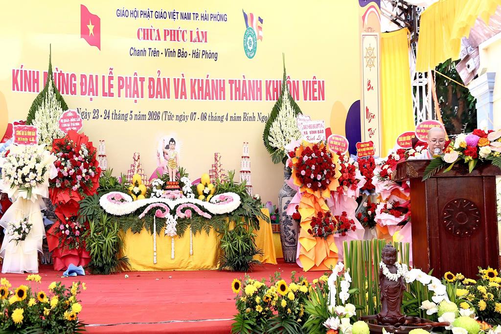 Hải Phòng: Chùa Phúc Lâm tổ chức Đại lễ Phật đản PL.2570 và khánh thành khuôn viên chùa插图47
