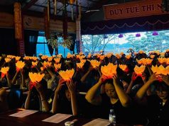 Tam Điệp: Trên 200 học sinh tham dự lễ cầu nguyện mùa thi năm 2026 tại chùa Quang Sơn