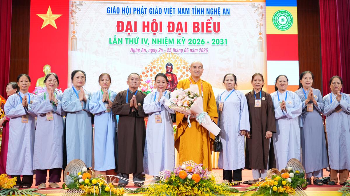 HT.Thích Thọ Lạc được suy cử làm tân Trưởng BTS GHPGVN tỉnh Nghệ An nhiệm kỳ 2026 – 2031插图107