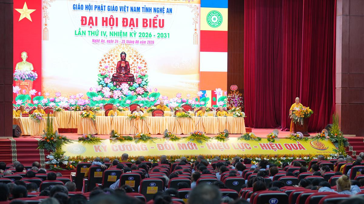 Ngày làm việc thứ nhất của Đại hội đại biểu Phật giáo tỉnh Nghệ An lần thứ IV, nhiệm kỳ 2026 – 2031插图49