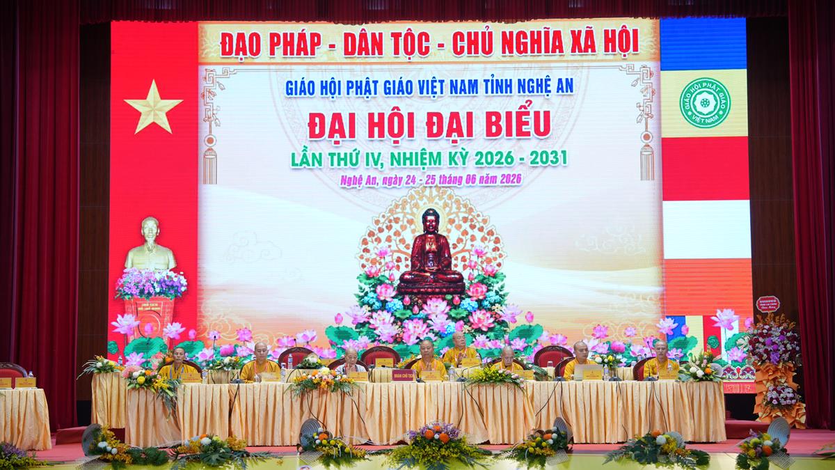 Ngày làm việc thứ nhất của Đại hội đại biểu Phật giáo tỉnh Nghệ An lần thứ IV, nhiệm kỳ 2026 – 2031插图5