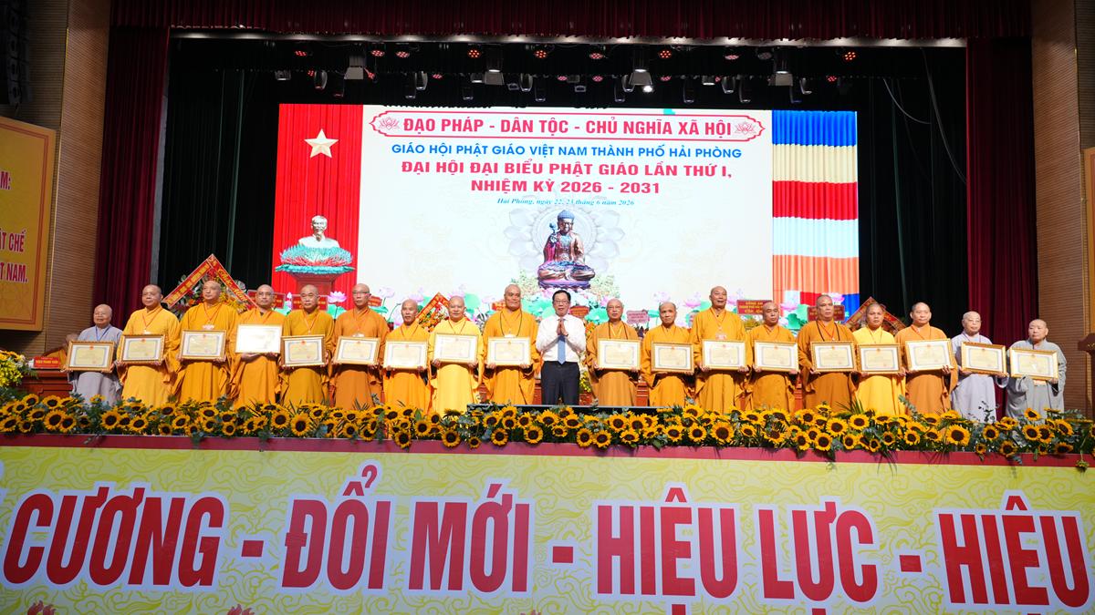 Hòa thượng Thích Quảng Tùng tái đắc cử Trưởng BTS GHPGVN thành phố Hải Phòng nhiệm kỳ 2026 – 2031插图69