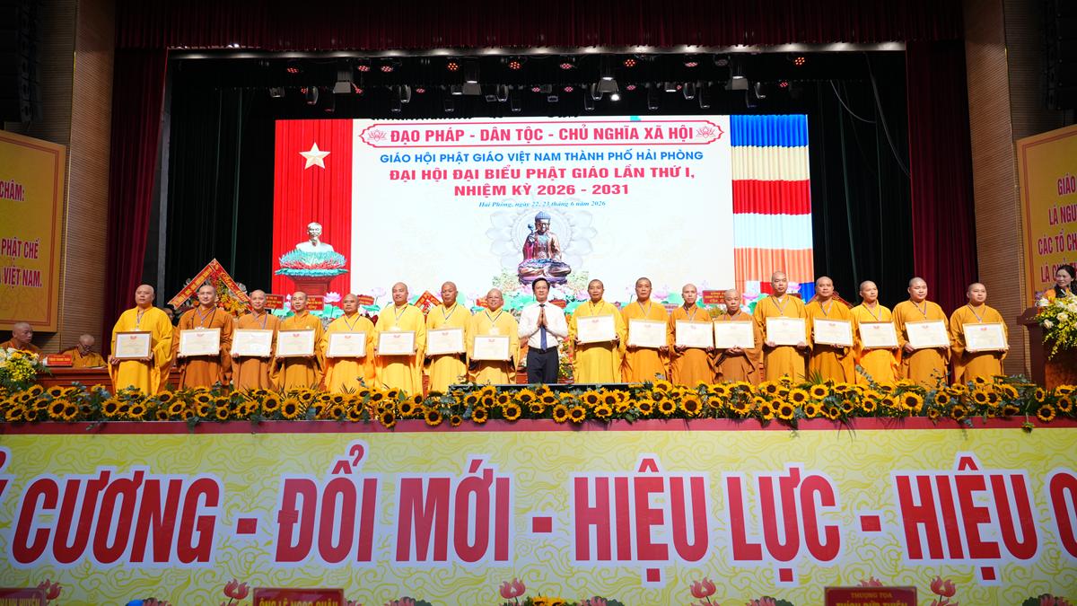 Hòa thượng Thích Quảng Tùng tái đắc cử Trưởng BTS GHPGVN thành phố Hải Phòng nhiệm kỳ 2026 – 2031插图71
