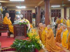 Hà Nội: Tổ đình Bồ Đề trang nghiêm khai pháp khóa An cư kết hạ PL.2570 Ngày 08/6 (nhằm ngày 23/4 năm Bính Ngọ), tại giảng đường Hạ trường Tổ đình Bồ Đề (phường Bồ Đề, Hà Nội), Ban Chức sự Hạ trường đã trang nghiêm tổ chức Lễ Khai pháp khóa An cư kết hạ Phật lịch 2570 - Dương lịch 2026.