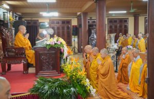 Hà Nội: Tổ đình Bồ Đề trang nghiêm khai pháp khóa An cư kết hạ PL.2570 Ngày 08/6 (nhằm ngày 23/4 năm Bính Ngọ), tại giảng đường Hạ trường Tổ đình Bồ Đề (phường Bồ Đề, Hà Nội), Ban Chức sự Hạ trường đã trang nghiêm tổ chức Lễ Khai pháp khóa An cư kết hạ Phật lịch 2570 - Dương lịch 2026.