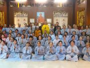 Trưởng lão Hòa thượng Thích Minh Thông thuyết giảng tại khóa tu Niệm Phật chùa Linh Bửu