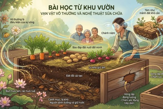 Bài học từ khu vườn: Vạn vật vô thường và nghệ thuật sửa chữa