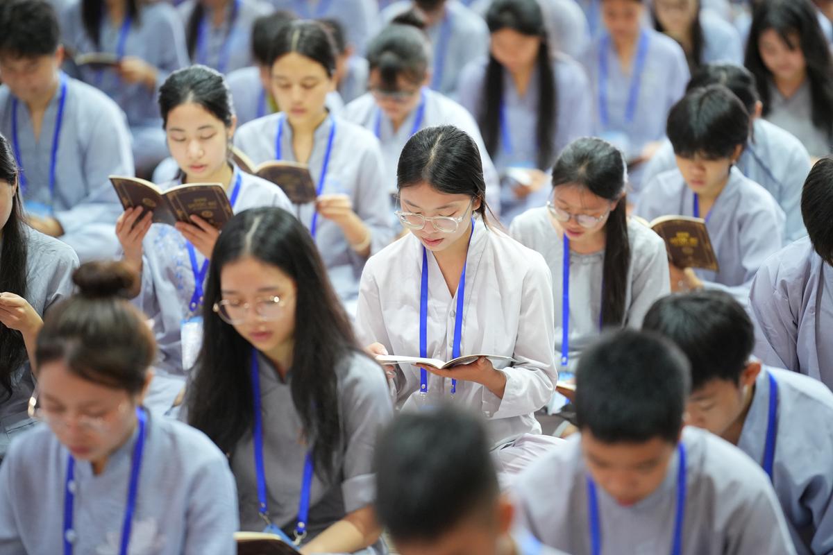 Ngày thứ hai Khóa sinh hoạt Phật pháp mùa hè chùa Bằng: Học lắng nghe để hiểu, quay về để thương插图20