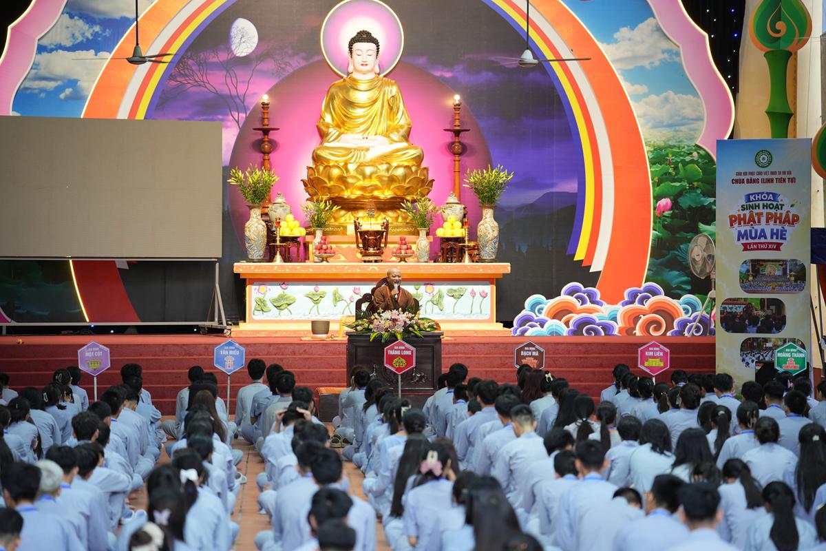 Ngày thứ hai Khóa sinh hoạt Phật pháp mùa hè chùa Bằng: Học lắng nghe để hiểu, quay về để thương插图24