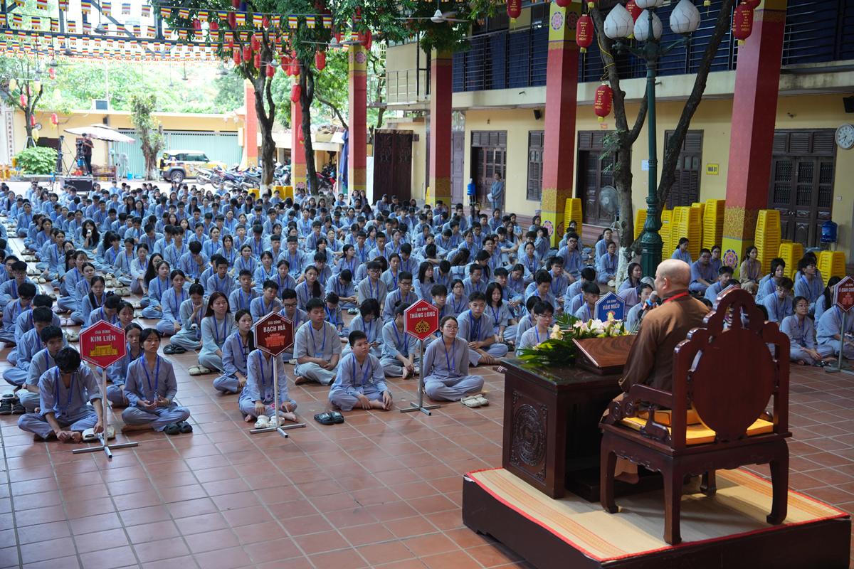 Ngày thứ hai Khóa sinh hoạt Phật pháp mùa hè chùa Bằng: Học lắng nghe để hiểu, quay về để thương插图30