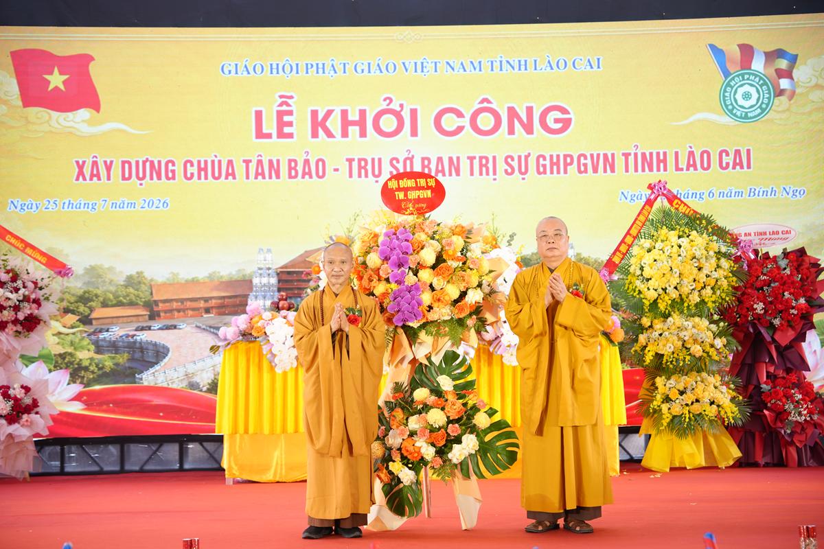 Lào Cai: Long trọng cử hành Lễ khởi công xây dựng Chùa Tân Bảo – Trụ sở Ban Trị sự GHPGVN tỉnh插图58