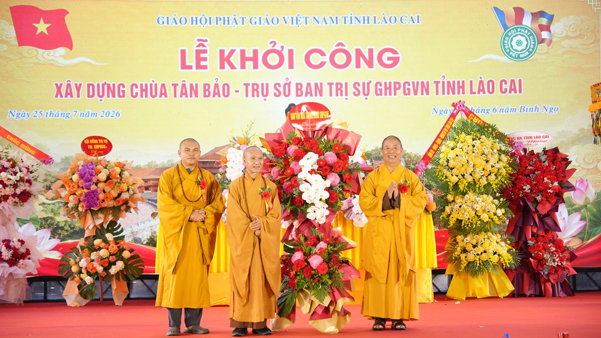Lào Cai: Long trọng cử hành Lễ khởi công xây dựng Chùa Tân Bảo – Trụ sở Ban Trị sự GHPGVN tỉnh插图59