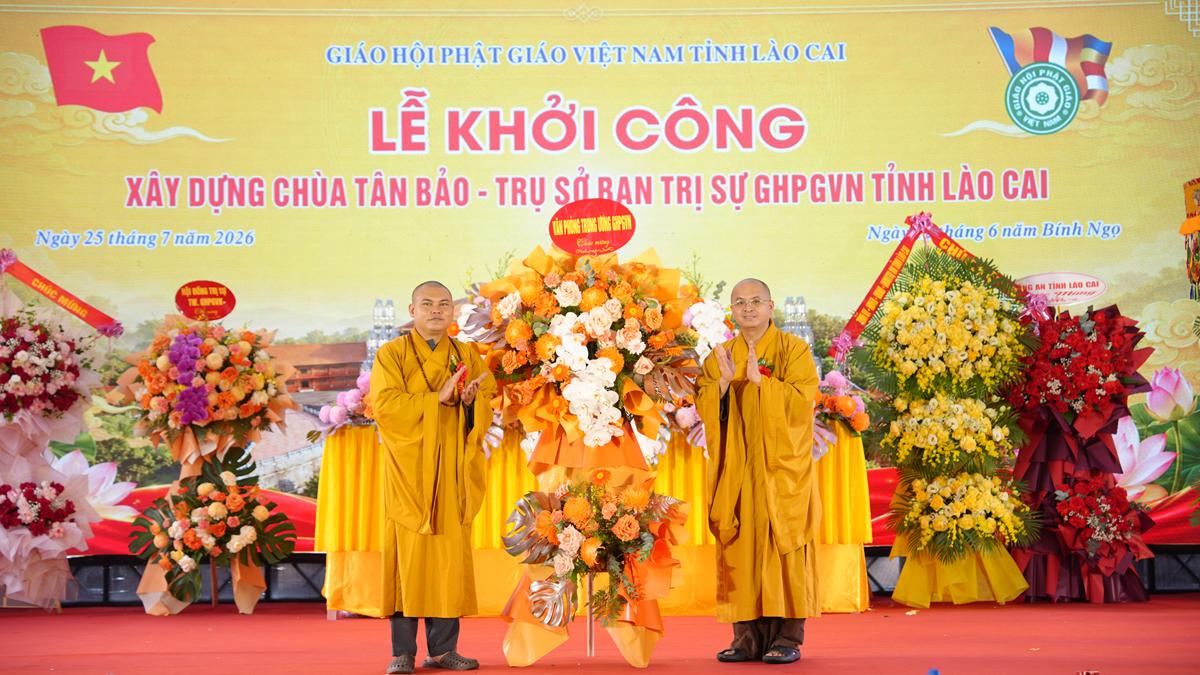 Lào Cai: Long trọng cử hành Lễ khởi công xây dựng Chùa Tân Bảo – Trụ sở Ban Trị sự GHPGVN tỉnh插图61
