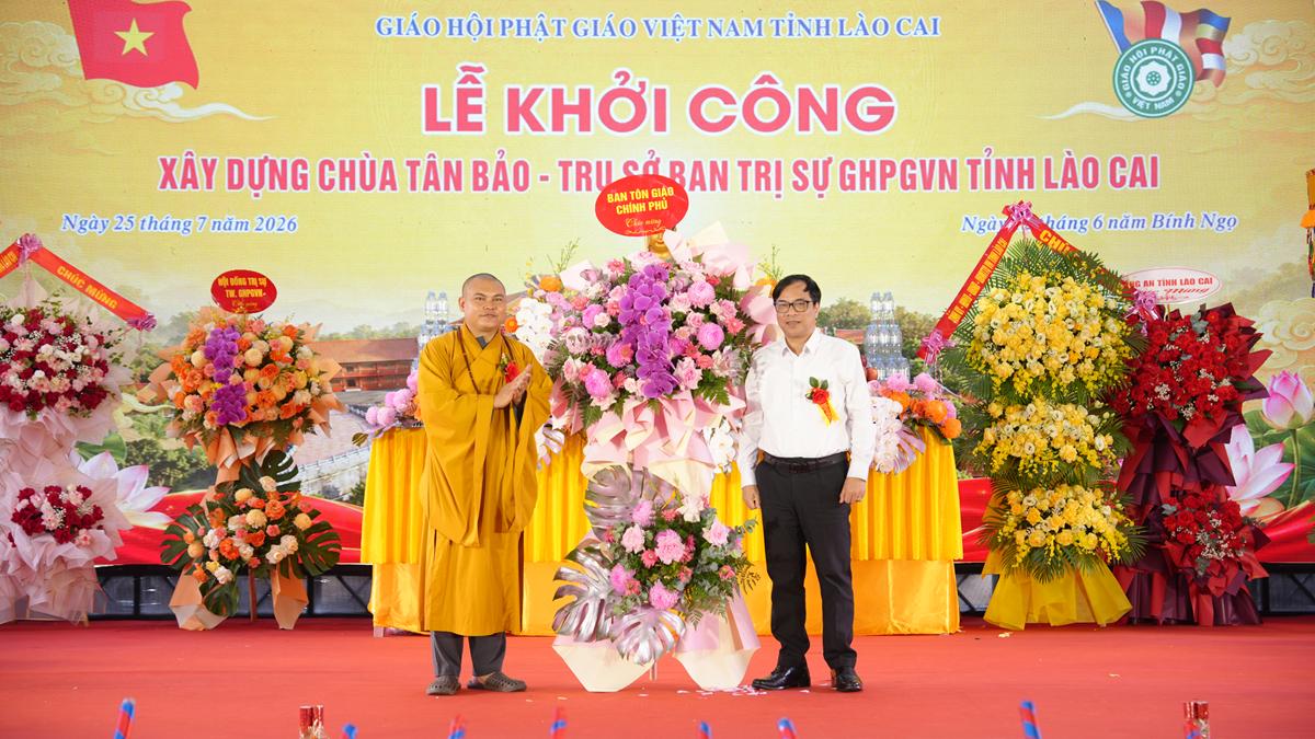 Lào Cai: Long trọng cử hành Lễ khởi công xây dựng Chùa Tân Bảo – Trụ sở Ban Trị sự GHPGVN tỉnh插图62