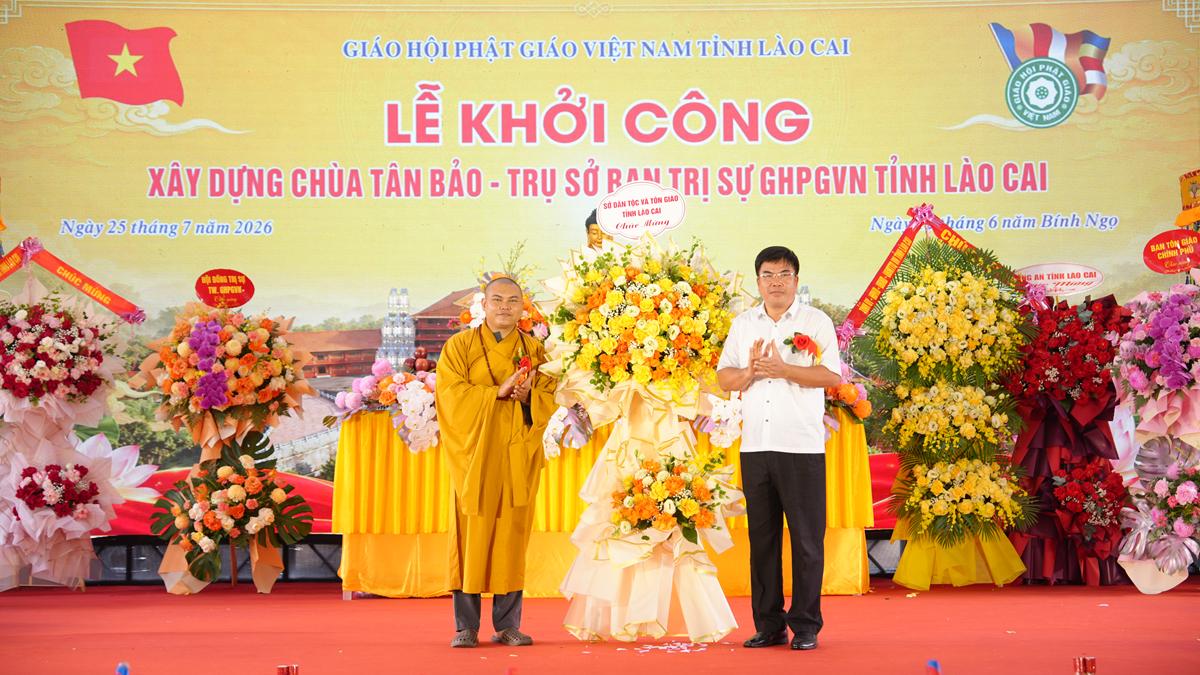 Lào Cai: Long trọng cử hành Lễ khởi công xây dựng Chùa Tân Bảo – Trụ sở Ban Trị sự GHPGVN tỉnh插图65