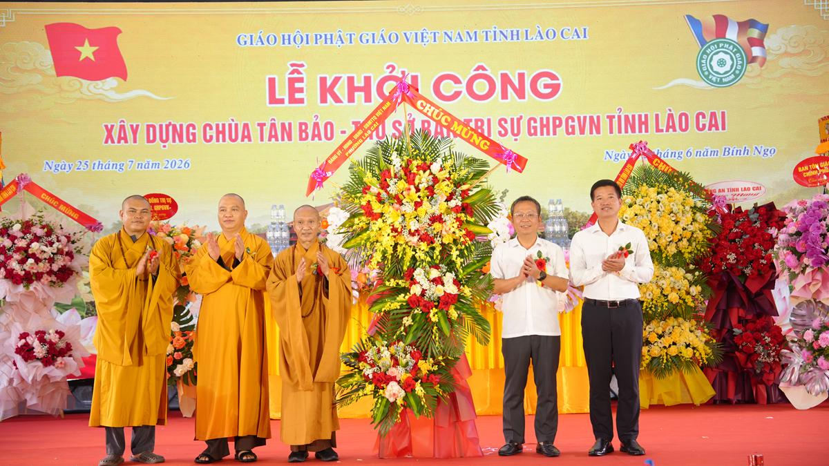 Lào Cai: Long trọng cử hành Lễ khởi công xây dựng Chùa Tân Bảo – Trụ sở Ban Trị sự GHPGVN tỉnh插图66