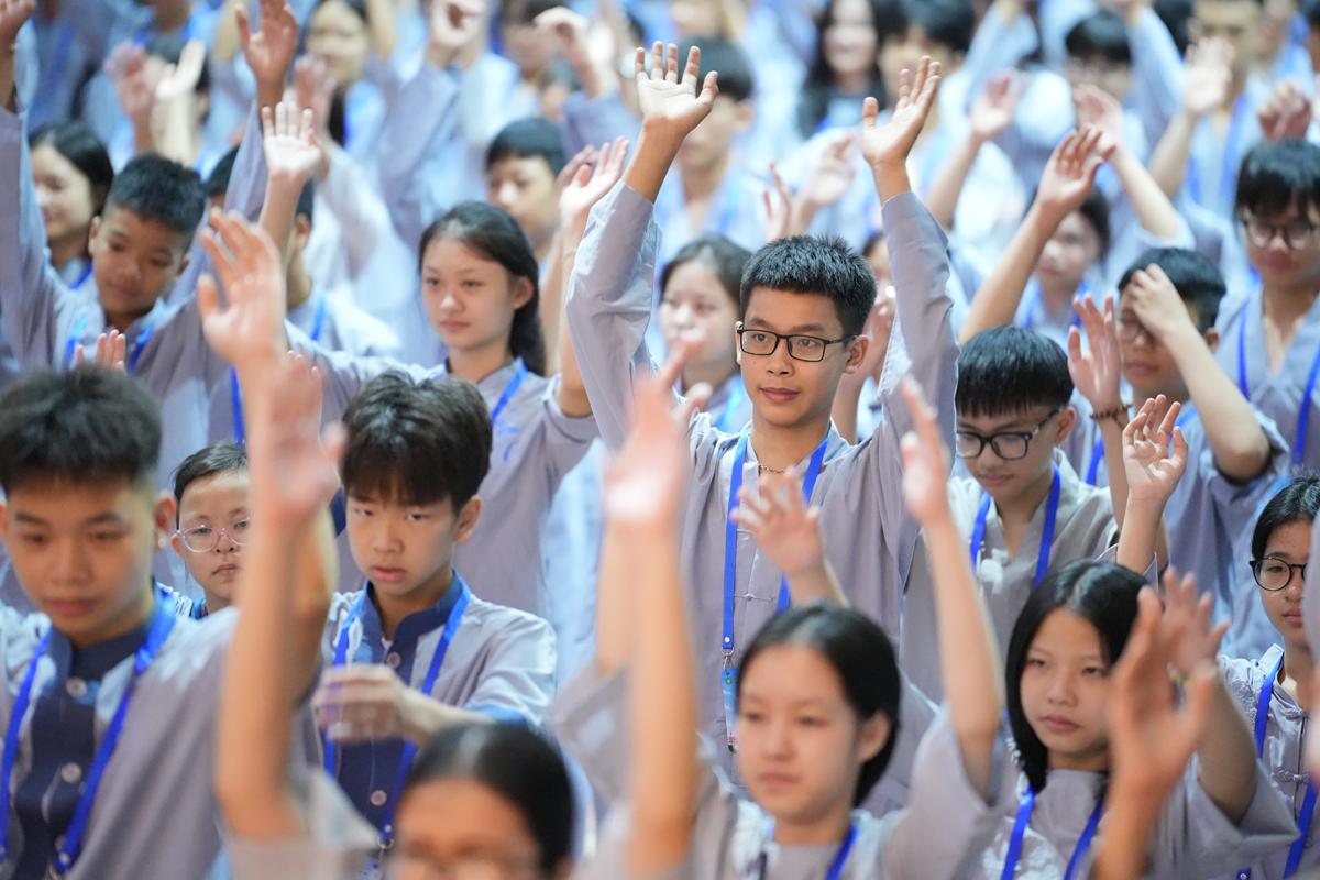 Ngày thứ hai Khóa sinh hoạt Phật pháp mùa hè chùa Bằng: Học lắng nghe để hiểu, quay về để thương插图7
