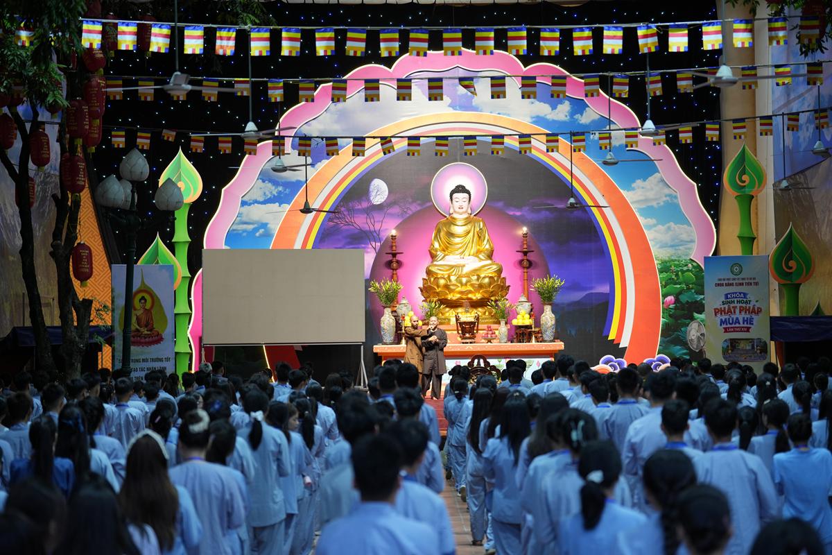 Ngày thứ hai Khóa sinh hoạt Phật pháp mùa hè chùa Bằng: Học lắng nghe để hiểu, quay về để thương插图8
