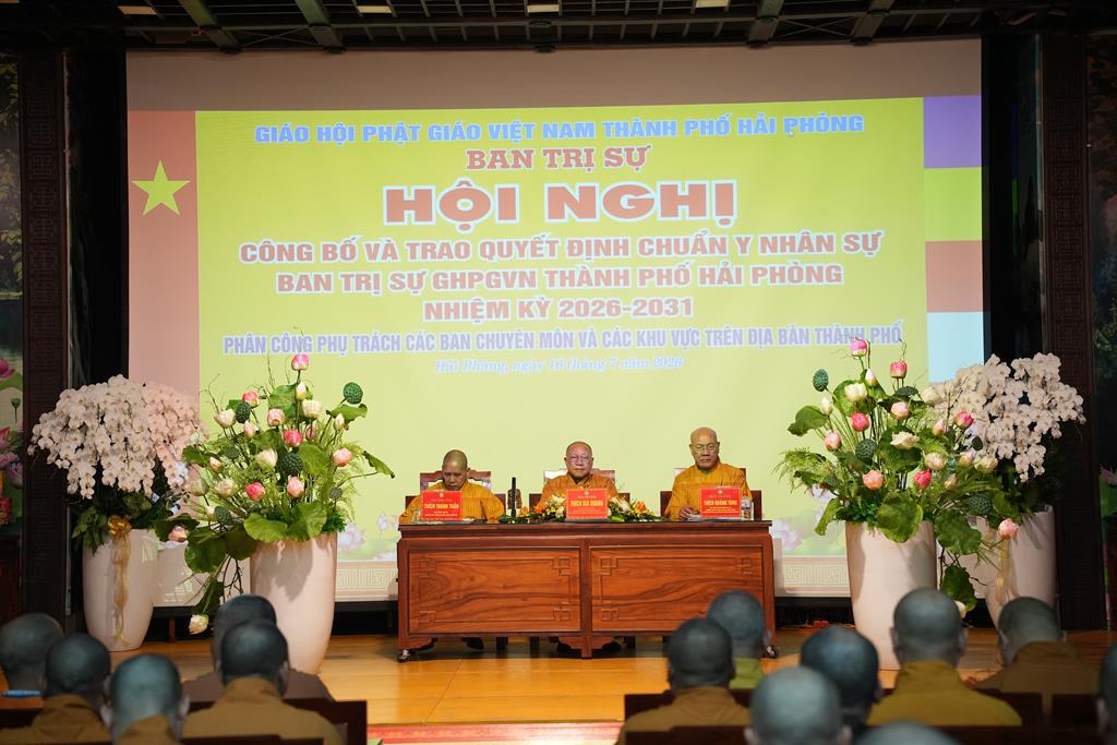 Hải Phòng: Hội nghị Công bố và trao Quyết định chuẩn y nhân sự Ban trị sự nhiệm kỳ 2026 – 2031插图1