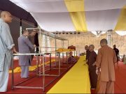 Hoà thượng Thích Thanh Điện khảo sát và chỉ đạo cho Lễ khởi công Trụ sở BTS GHPGVN tỉnh Lào Cai