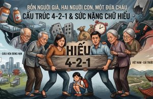Bốn người già, hai người con, một đứa cháu