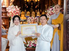 Hải Phòng: Lễ Hằng thuận cho đôi bạn trẻ tại chùa Kim Thiên