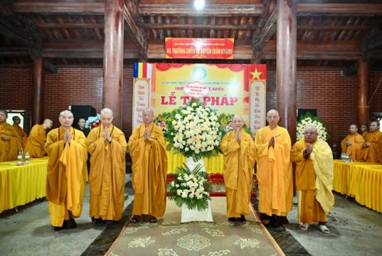 Ninh Bình: Trường hạ chùa Tế Xuyên trang nghiêm tổ chức lễ Tạ pháp