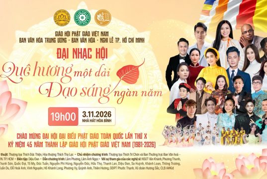 TP.HCM: Đại nhạc hội “Quê hương một dải – Đạo sáng ngàn năm” sẽ diễn ra tại Nhà hát Hòa Bình