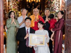 Hải Phòng: Xúc động lễ Hằng thuận của đôi bạn trẻ tại chùa Kim Thiên (Cát Tiên)